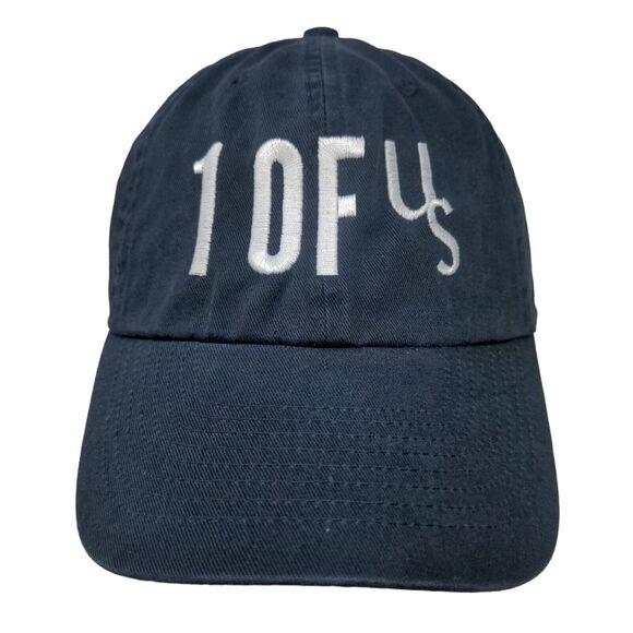 1 0F US Slideback Hat Blue OSFM Adjustable Embroidered Vented Holes KC Caps - Picture 1 of 8